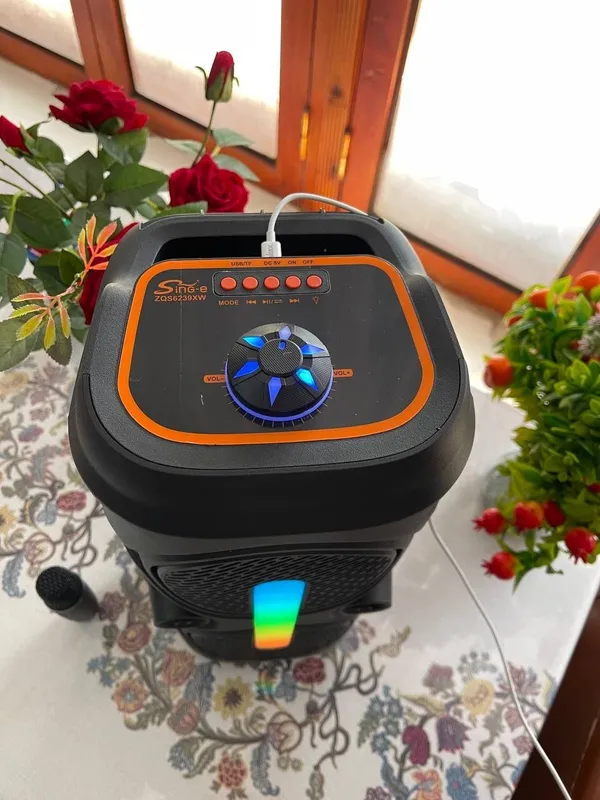 Колонка Kalonka Karaoke Bluetooth USB Yangi Speaker — фото 2