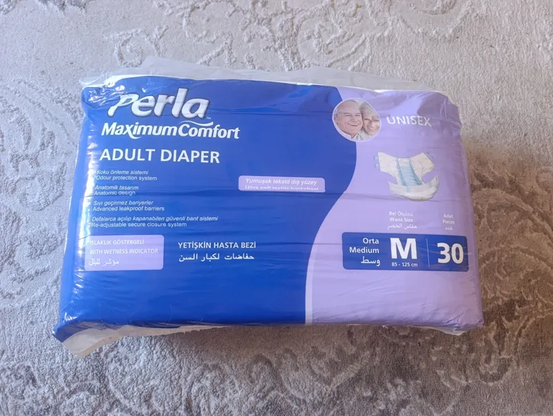 Подгузники Perla, размер M, 30 шт., для талии 85–125 см 1 Подгузники Perla, размер M, 30 шт., для талии 85–125 см 1