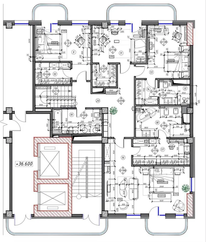 8-комнатная квартира, 374 м², Мирабад 6 8-комнатная квартира, 374 м², Мирабад 6
