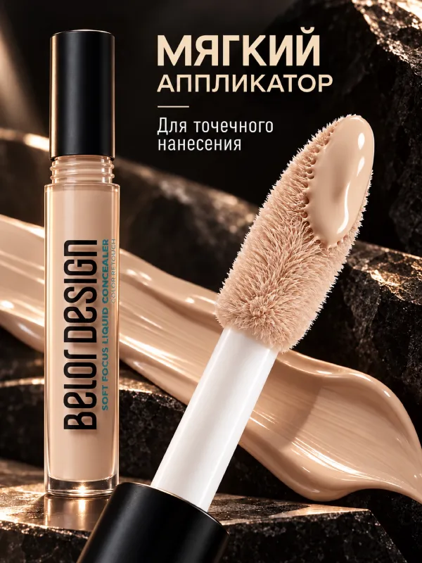 Консилер Belor Design Soft Focus, тон 104 2 Консилер Belor Design Soft Focus, тон 104 2