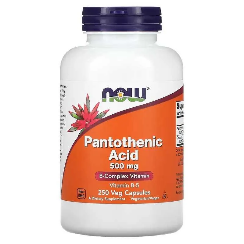 NOW Foods Pantothenic Acid пантотеновая кислота — фото 2