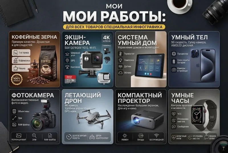 Infografika xizmati UZUM, OZON, WILDBERRIES 4