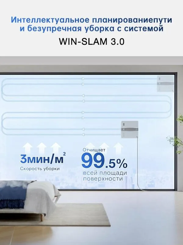 Робот-мойщик окон ECOVACS Winbot Mini, дистанционное управление 4