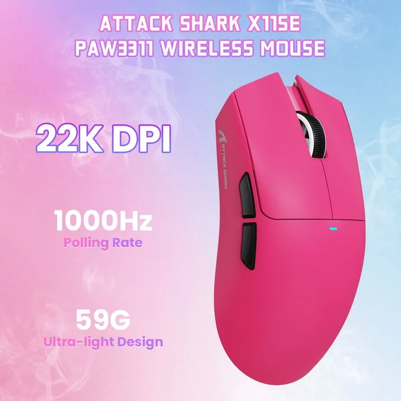 NEW Attack shark X11SE gaming mouse Wireless 22000 dpi — фото 2