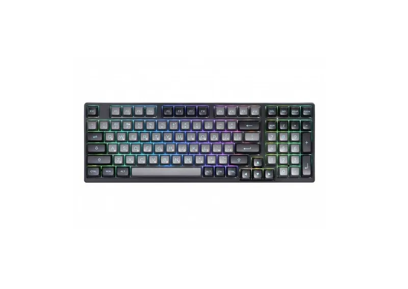 } Клавиатура Akko 3098B Black&Cyan CS Silver RGB