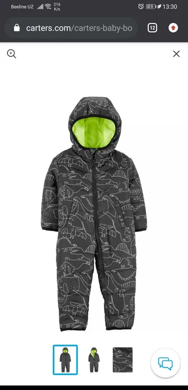 Комбинезон детский зимний новый Carters 2 Комбинезон детский зимний новый Carters 2