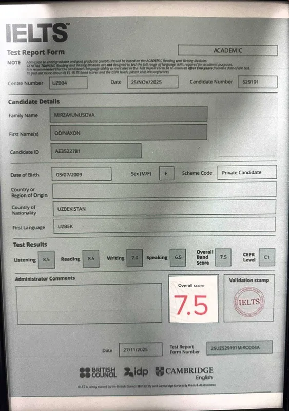 IELTS 8.5 STUDENT /General English, Cefr, Speaking, Individual lessons 4 IELTS 8.5 STUDENT /General English, Cefr, Speaking, Individual lessons 4