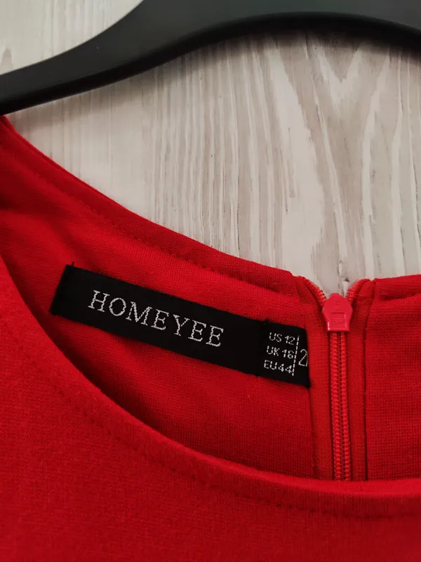 Belida bantli qizil HOMEYEE ko‘ylagi, XL 3
