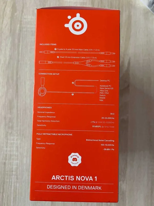 SteelSeries Arctis Nova 1 Black 3 шт — фото 3