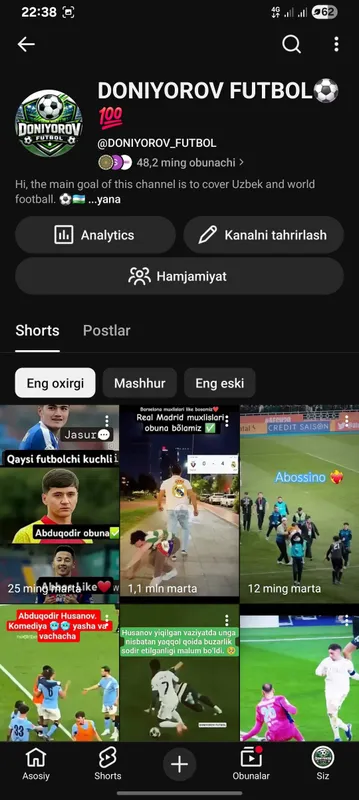 Youtube kanal Noutbookga abmen qilinadi — фото 1