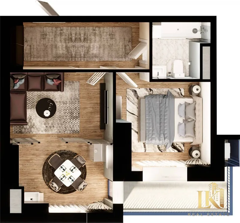 2-комнатная квартира 53 м², 15/16, ЖК Kislorod (Яккасарайский район) — фото 4