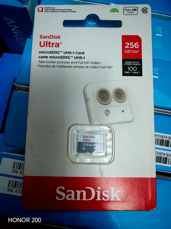 Sandisk ultra microsd 256gb Full HD