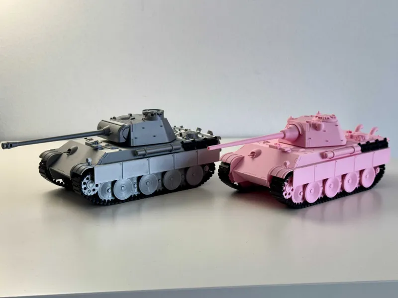 Розовая пантера: Panther F Medium Tank Pz Kpfw V Ausf.F Масштаб 1:35 — фото 6
