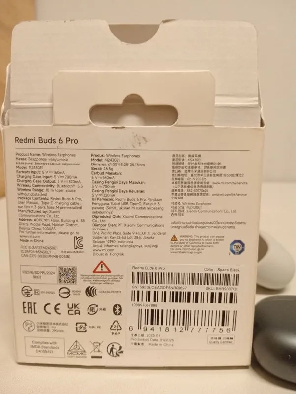 Наушник redmi buds 6pro — фото 2