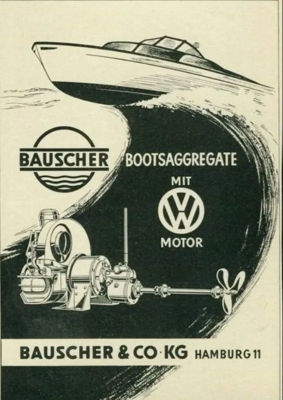 На Катер Лодку Судно Мотор Volkswagen AG West Germany 1 На Катер Лодку Судно Мотор Volkswagen AG West Germany 1