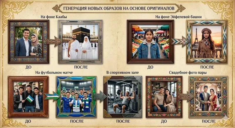 Реставрация, окраска, старых фото, создание нового образа — фото 5