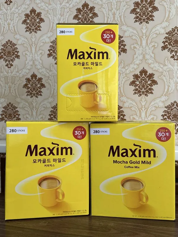 Корейский кофе 3 в 1 Maxim Mocha gold mild 280 стиков 1 Корейский кофе 3 в 1 Maxim Mocha gold mild 280 стиков 1