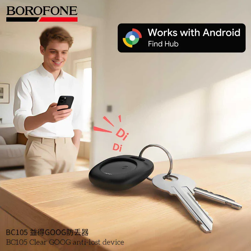 Borofone BC105 Smart AirTag android device Gps трекер & собак и кошек — фото 1