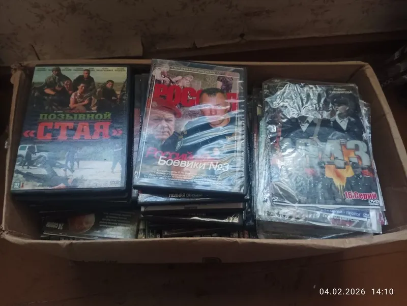 Продаю 106 дисков с разными фильмыми для DVD б/у — фото 1