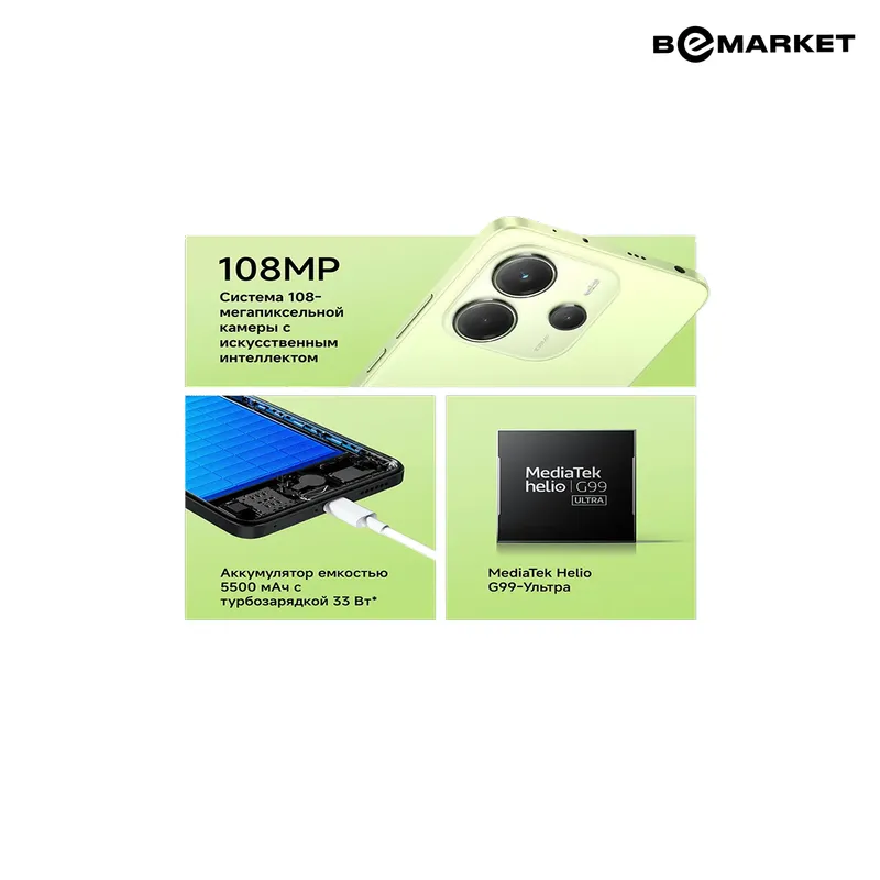 Redmi Note 14, Midnight Black, 6/128 GB — фото 2