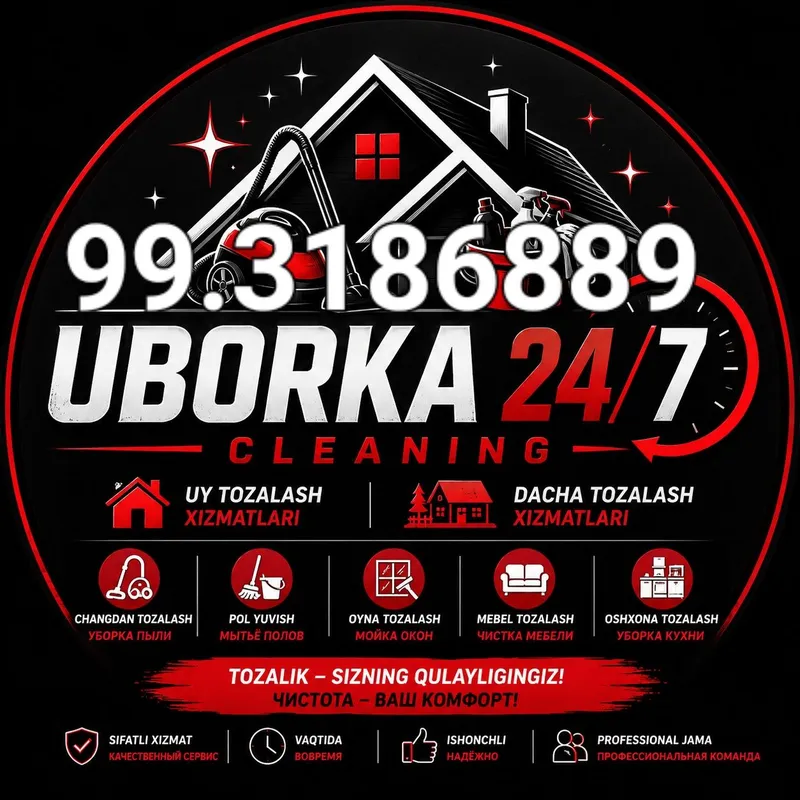 Уборка 24.7 Тошкент Уборка 24.7 Тошкент