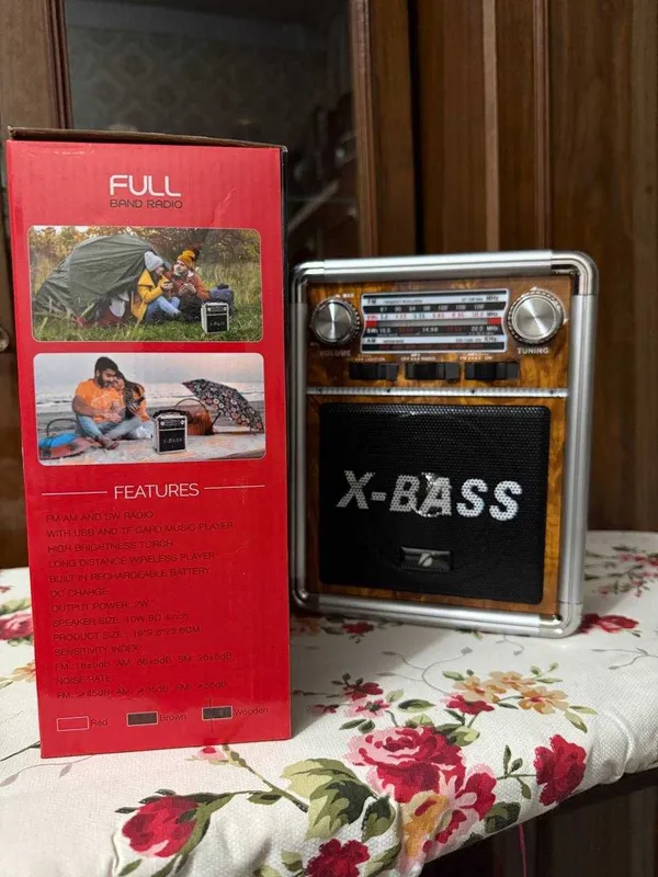 Радиоприемник X-BASS FM/AM/SW USB TF карта аккумуляторный 2 Радиоприемник X-BASS FM/AM/SW USB TF карта аккумуляторный 2