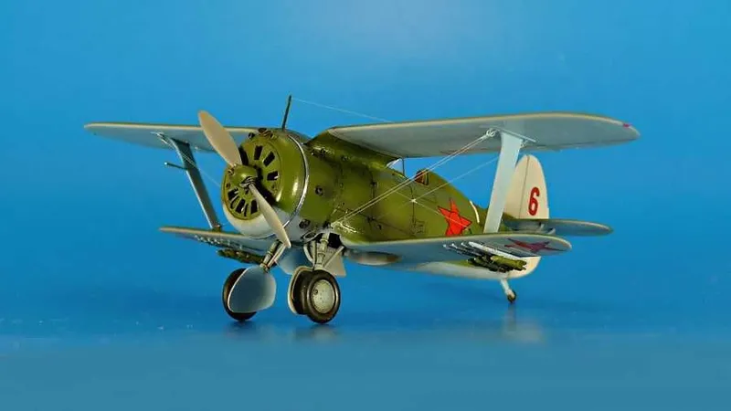 Сборная модель самолета И-153 Чайка (ICM, 1:72) — фото 2