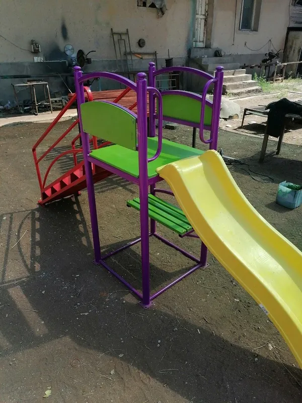 Детская площадка горка аттракцион болалар майдони домик качели swings — фото 2