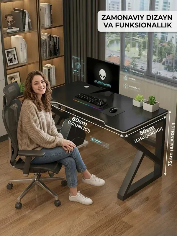 Loft uslubidagi yozuv stoli, kompyuter stoli, ofis uchun стол ЫВ01 2 Loft uslubidagi yozuv stoli, kompyuter stoli, ofis uchun стол ЫВ01 2
