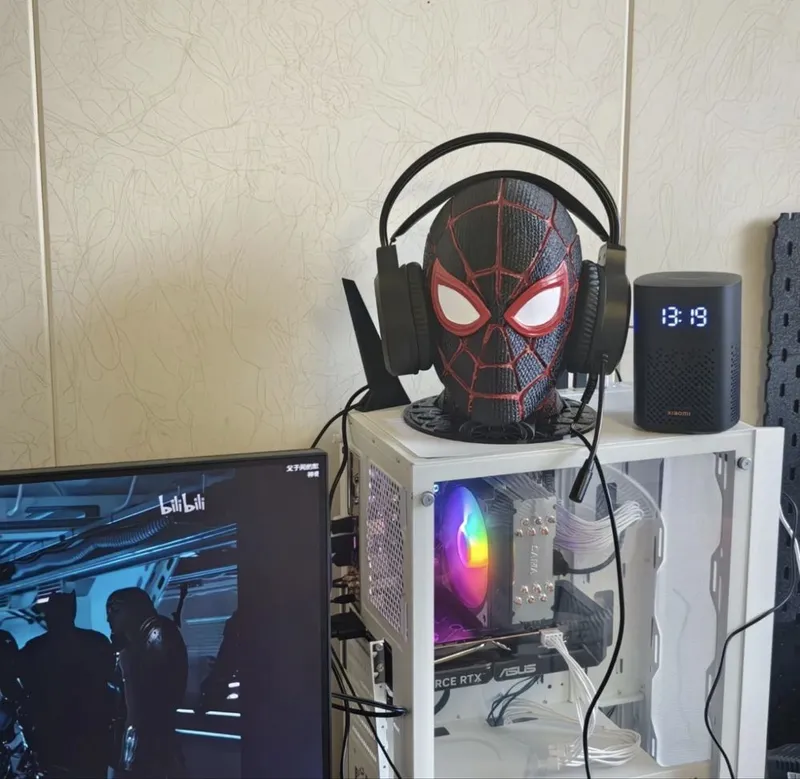 Фигурка-подставка Человек-паук (Miles Morales), 23 см, коллекционная — фото 2