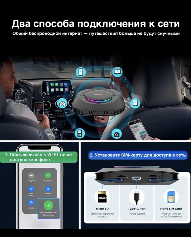Carplay AI Box Carlinkit S2 — фото 4