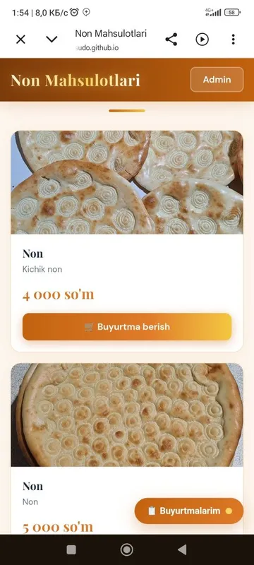 Dastafka bilan ishlaydiganlar uchun web sayt — фото 4