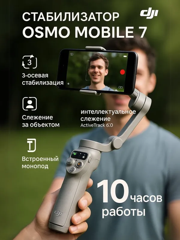 Dji Osmo 7p Dji Osmo 7.Стабилизатор для фото и вид — фото 4