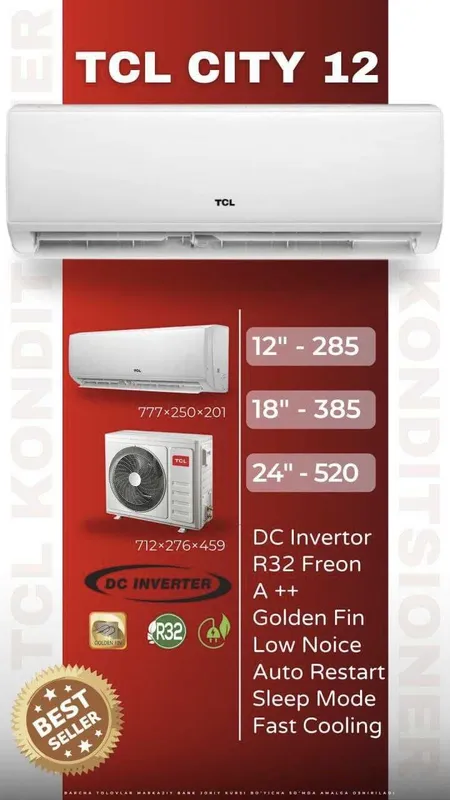 Кондиционер TCL 12 DC Inverter по лучшим ценам, есть услуги доставки