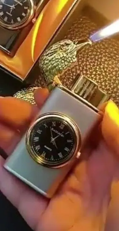 Современные зажигалки газовый с часми для подарка лучших традициях ами