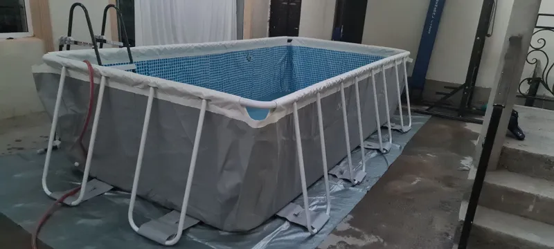Каркасный |Бассейн| INTEX |bassen |basseyin |4.88×2.44×1.07 достафка — фото 4