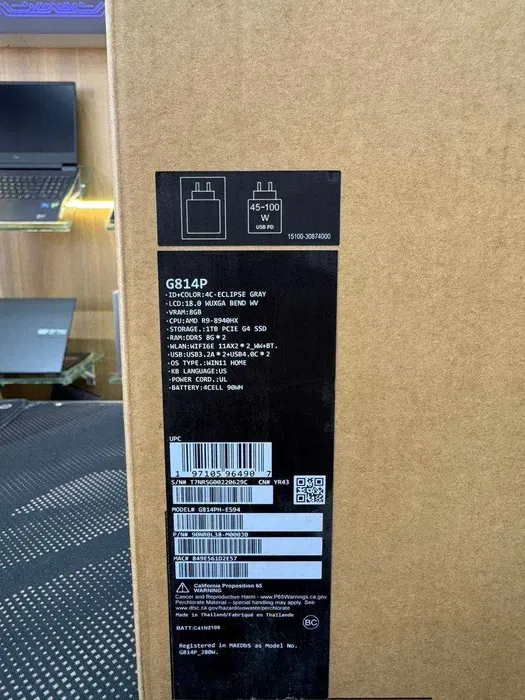 ROG STRIX G18 Ryzen 9 8940HX RTX5050 16/1TB 18.0 4