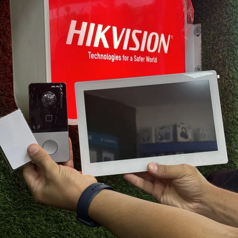 Ustanovka domofon zamok Hikvision установка