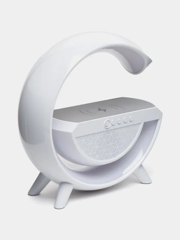Беспроводная зарядка и колонка со встроенной лампой Led Wireless Charging Speaker — фото 2