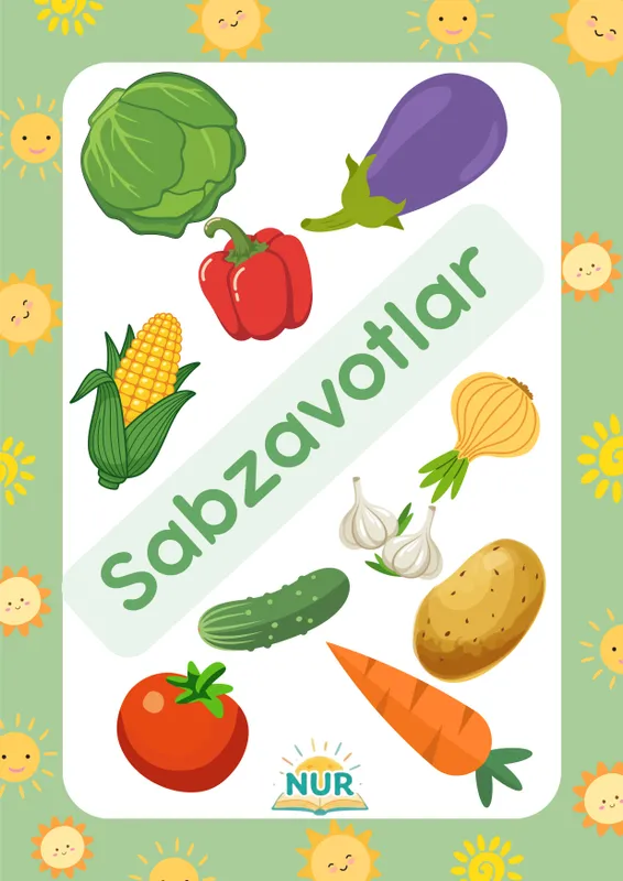 "Sabzavotlar" fleshkartalari(pdf) 1