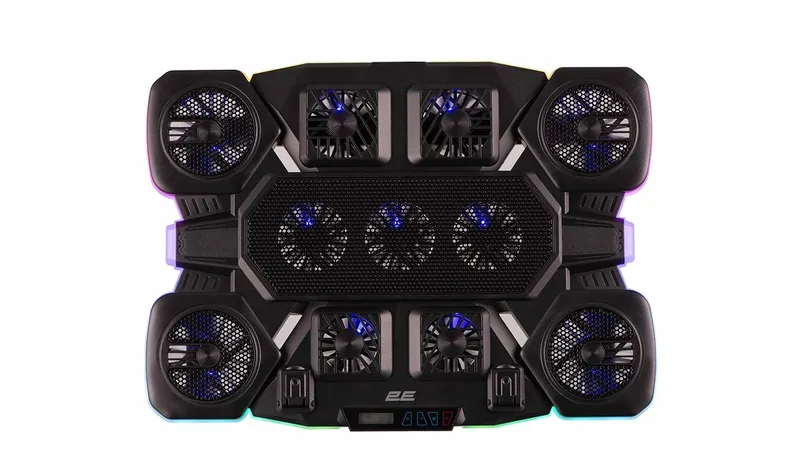 Охлаждающая подставка 2E Gaming CPG-011 для ноутбука до 17,3" (металл/пластик), черная — фото 7