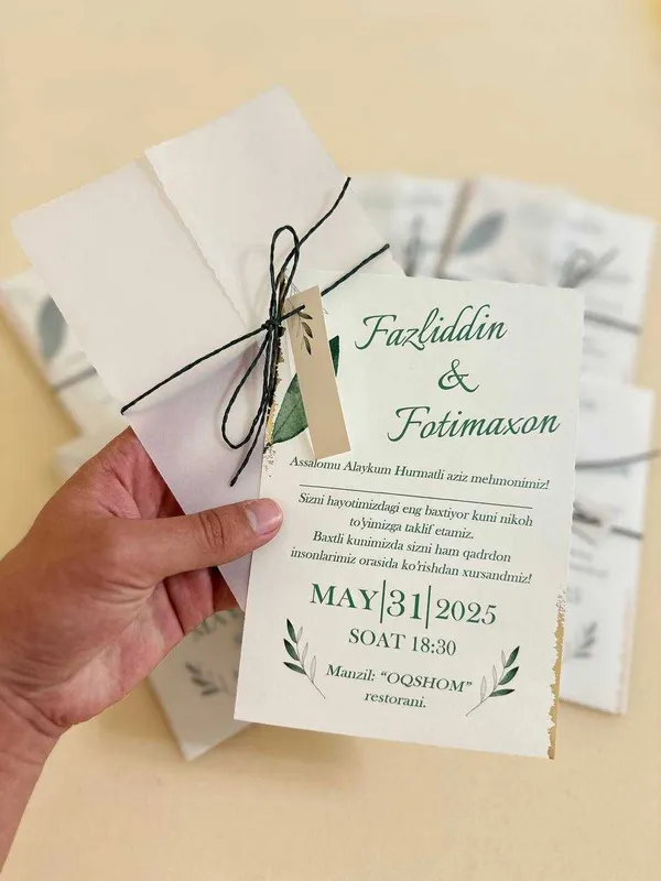 Taklifnomalar / Пригласительные / Invitations — фото 3