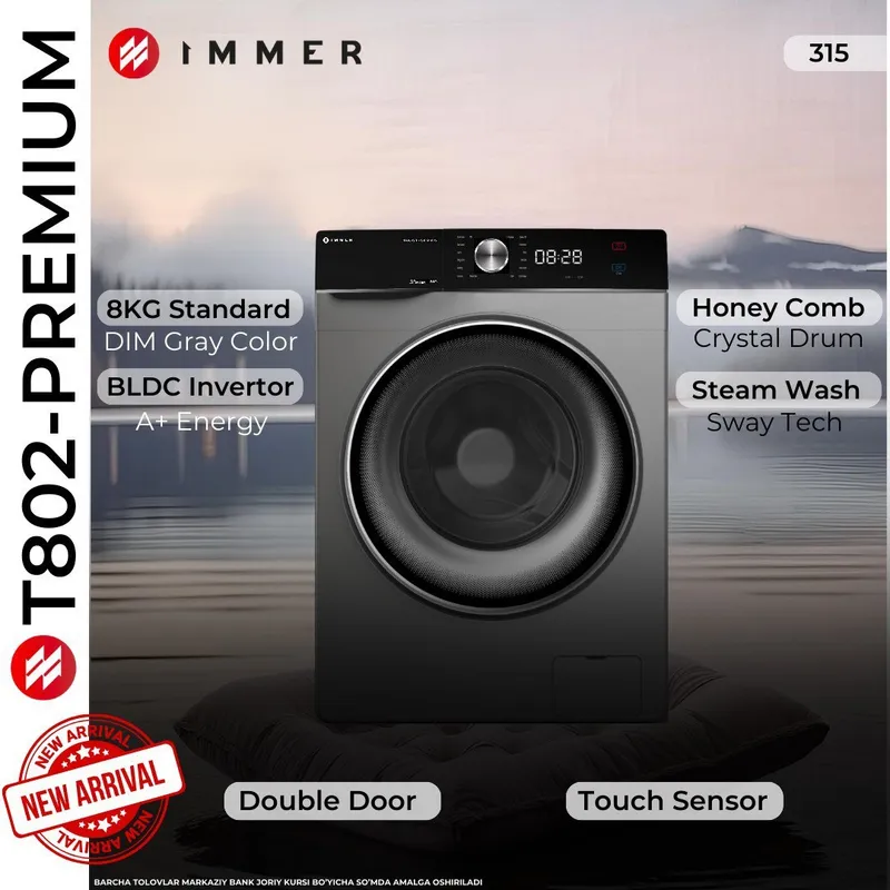 Стиральная машина IMMER 8 кг T-802 Premium