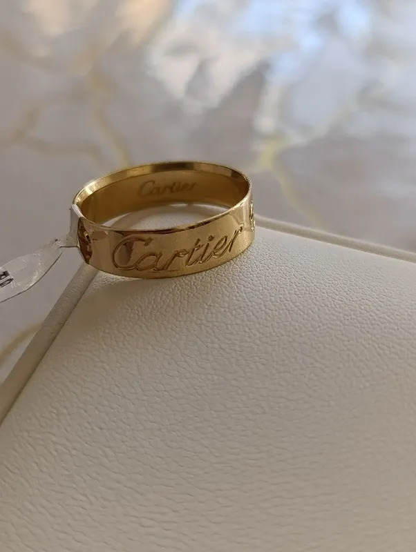 Золотое кольцо Cartier Евро модель проба 585 вес 3,76 гр размер 19,5 1 Золотое кольцо Cartier Евро модель проба 585 вес 3,76 гр размер 19,5 1