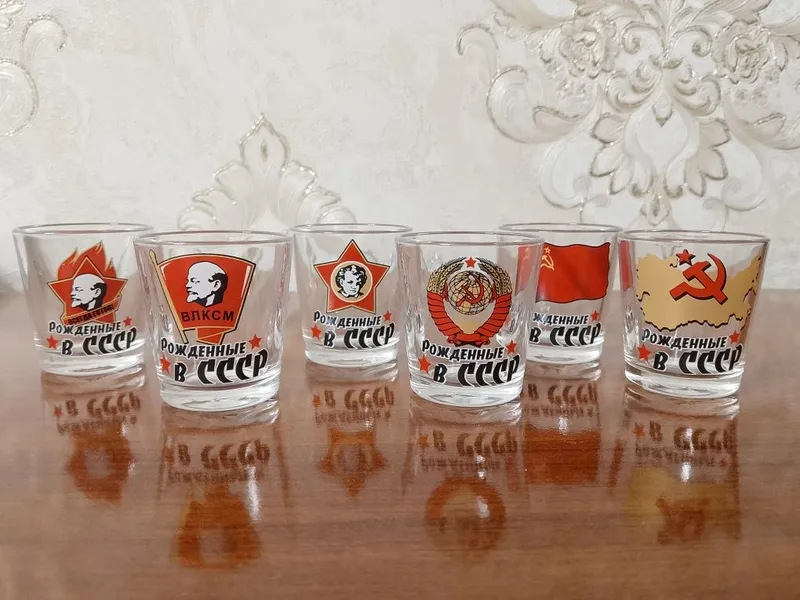 Рюмки "Рождённые СССР". Новые 6 Рюмки "Рождённые СССР". Новые 6