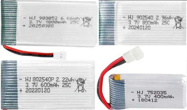 Новые аккумуляторы для дронов и др 400/600/800/1000/1500/1800mAh 3.7V