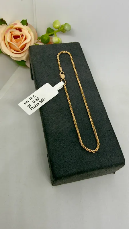 Braslet 585 proba uzunligi 18.5 sm