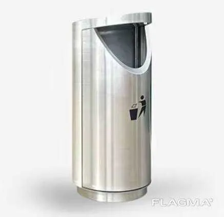 Урна для мусора из нержавеющей стали 1х (1 секция) — фото 1