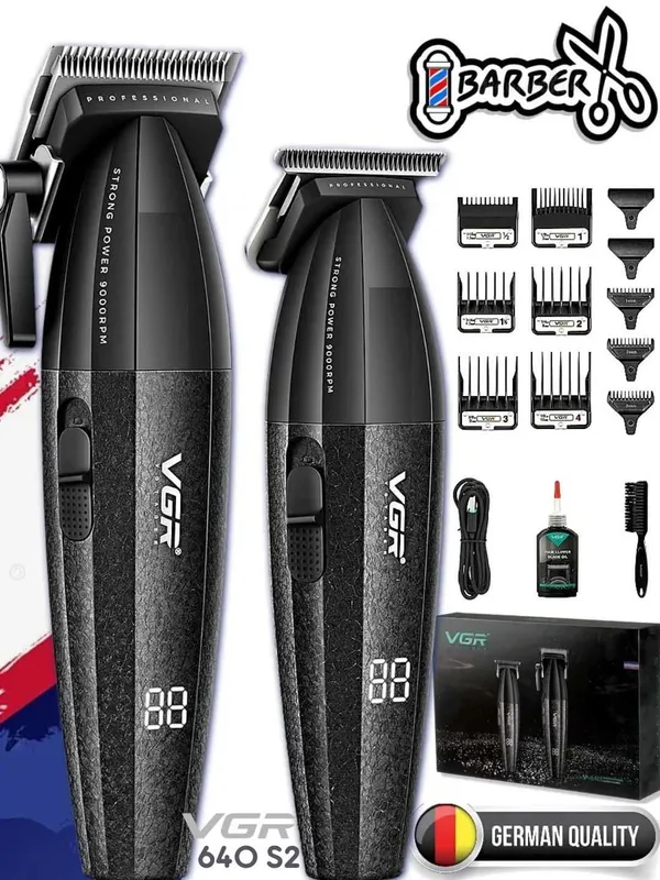 VGR 640 s2 Soch olish mashinkasi va trimmer to'plami 1 VGR 640 s2 Soch olish mashinkasi va trimmer to'plami 1