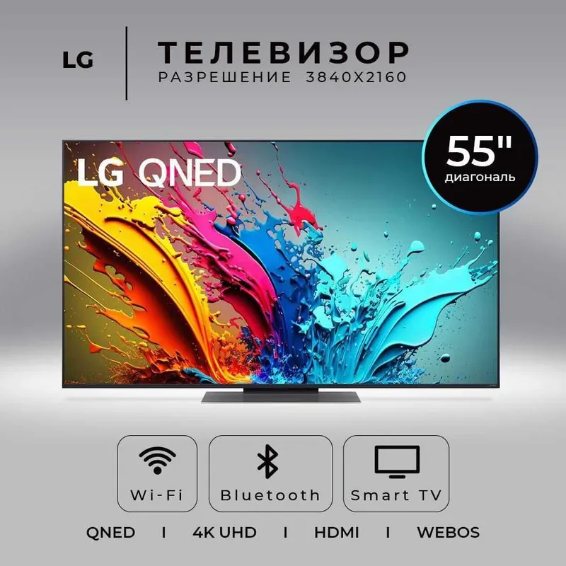 Телевизор LG 55 4К QNED WebOS TV настройка канал бонус + доставка — фото 4